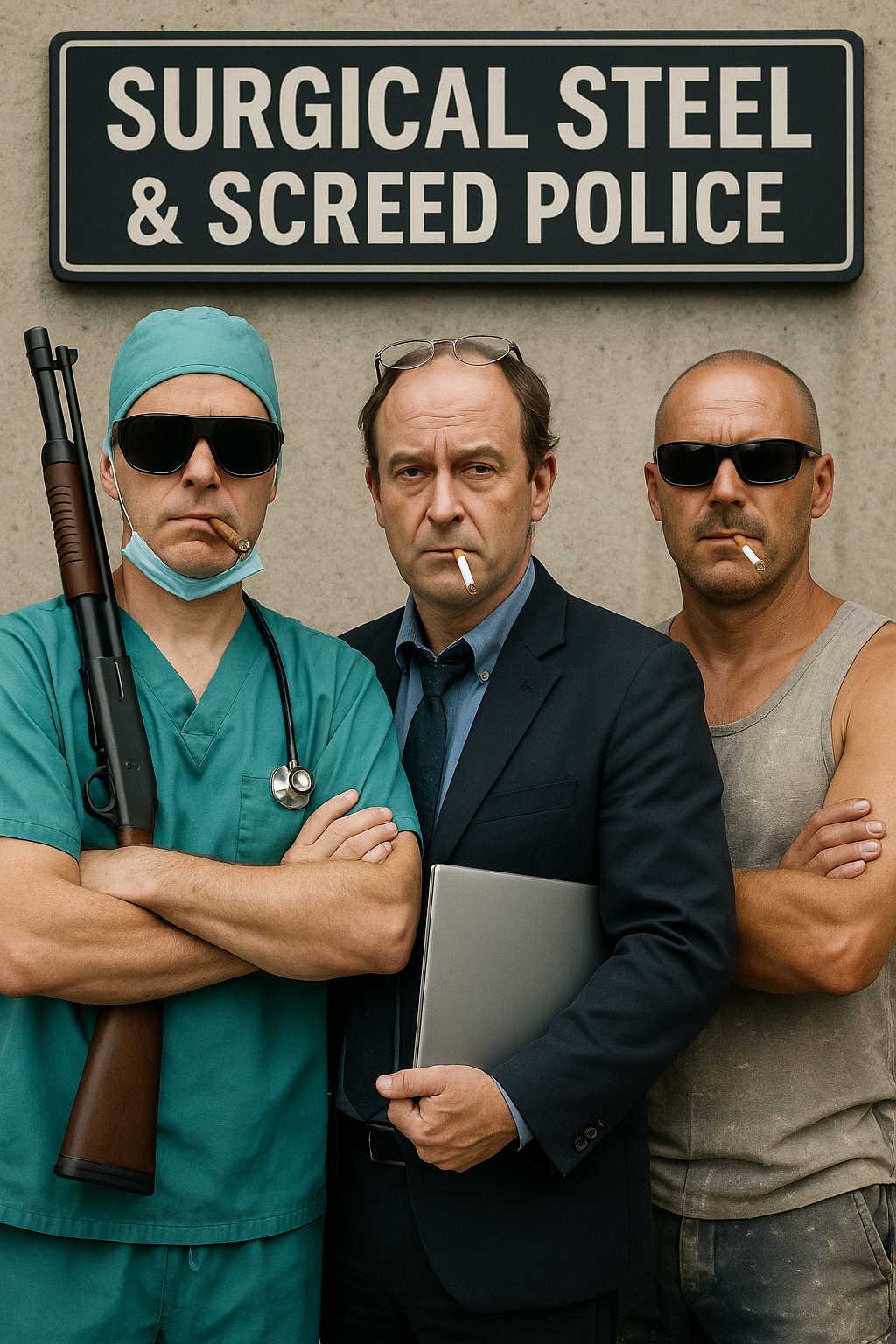 Das Trio Chirurgenstahl & Estrichpolizei